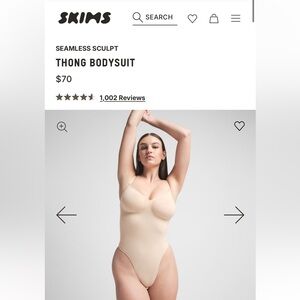 SKIMS Seamless Sculpt Thong Bodysuit